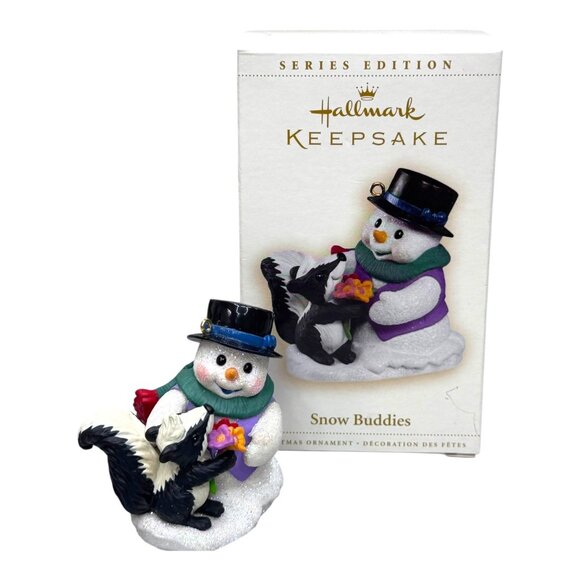 Hallmark Keepsake Snow Buddies Christmas Ornament Collection Set Lot 4 - Picture 7 of 10